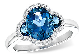 A199-51150: LDS RG 3.04 TW LONDON BLUE TOPAZ 3.20 TGW