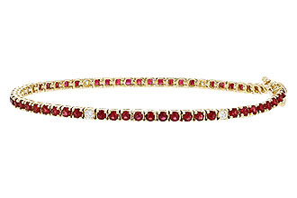 A284-01178: BRACELET 3.04 RUBY 3.29 TGW (7")