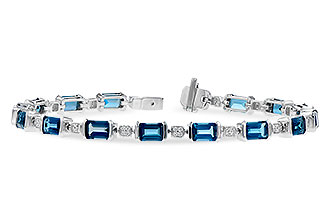 B282-20223: BRACELET 7.90 LONDON BLUE TOPAZ 8.13 TGW