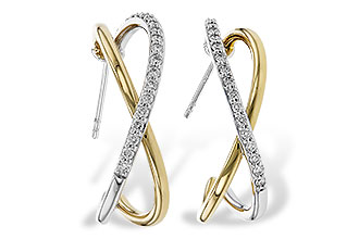 E284-02077: EARRINGS .50 TW