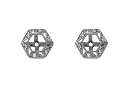 G009-53832: EARRING JACKETS .08 TW (FOR 0.50-1.00 CT TW STUDS)