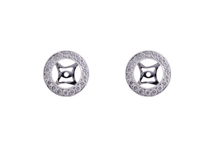 H193-14750: EARRING JACKET .32 TW (FOR 1.50-2.00 CT TW STUDS)
