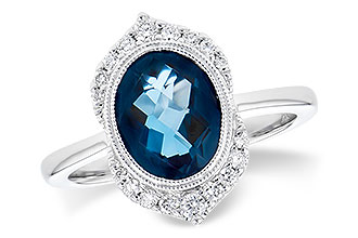 H282-25695: LDS RG 1.86 LONDON BLUE TOPAZ 2.00 TGW