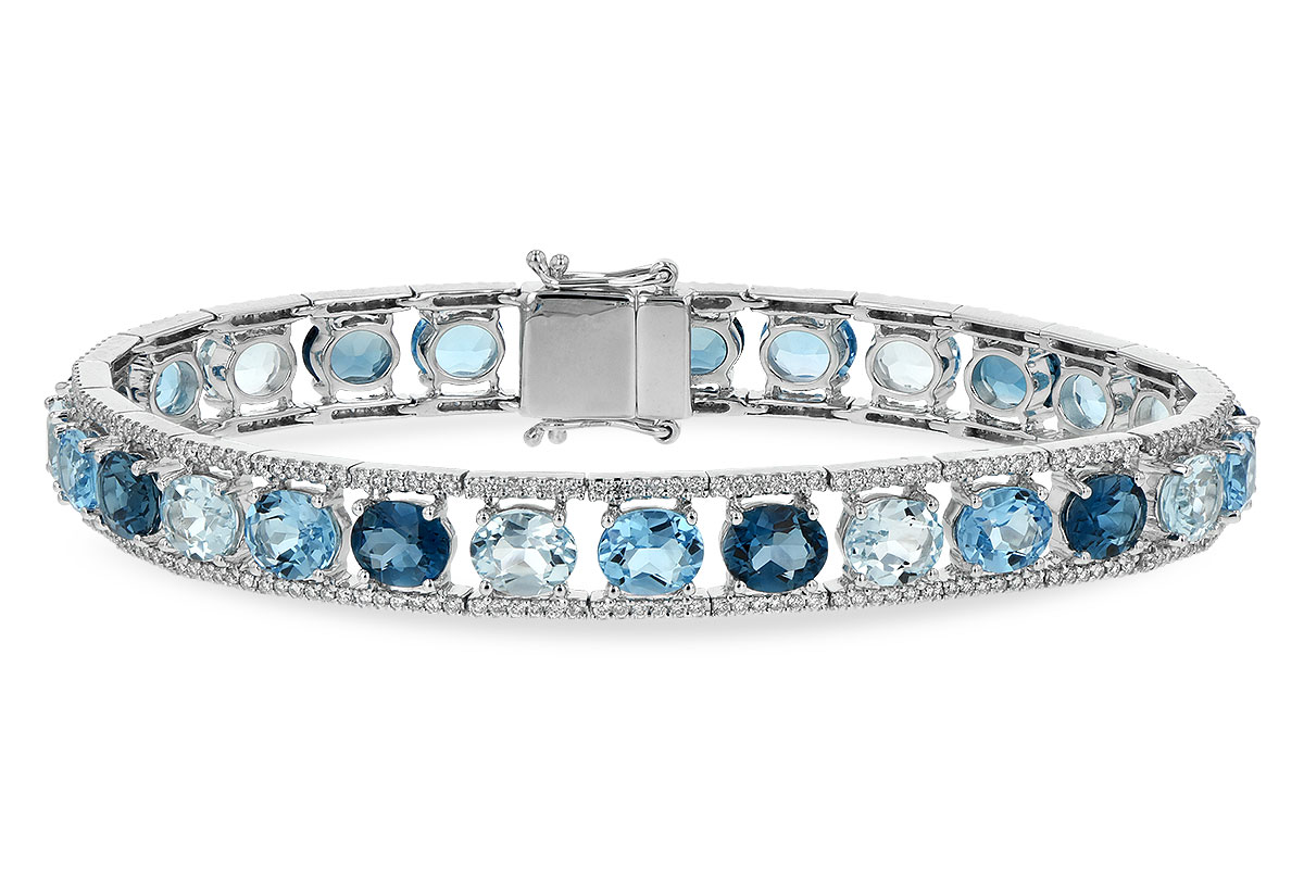 M198-56559: BRACELET 16.54 BLUE TOPAZ 17.78 TGW