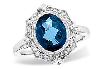 M199-52922: LDS RG 3.00 LONDON BLUE TOPAZ 3.16 TGW