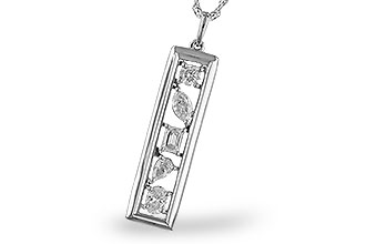 M283-17477: NECKLACE .85 TW FANCY CUT DIAMONDS