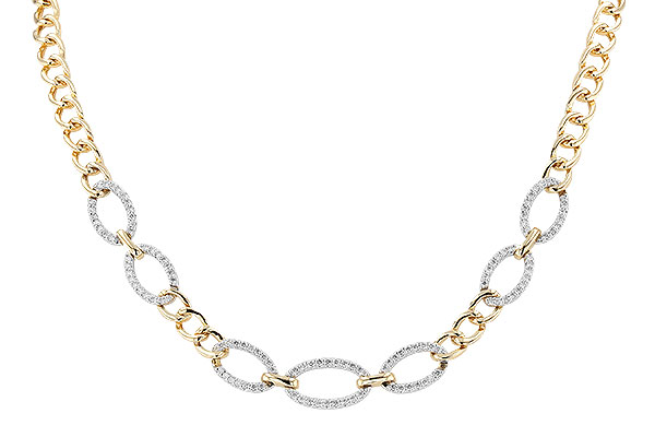 C283-11132: NECKLACE 1.12 TW (17")(INCLUDES BAR LINKS)