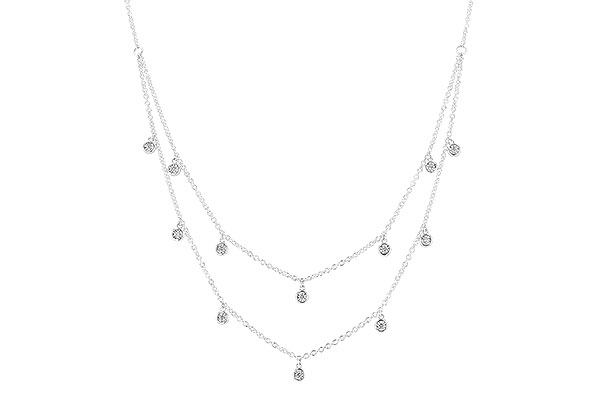 G283-10259: NECKLACE .22 TW (18 INCHES)