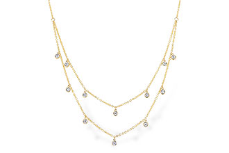 G283-10259: NECKLACE .22 TW (18 INCHES)